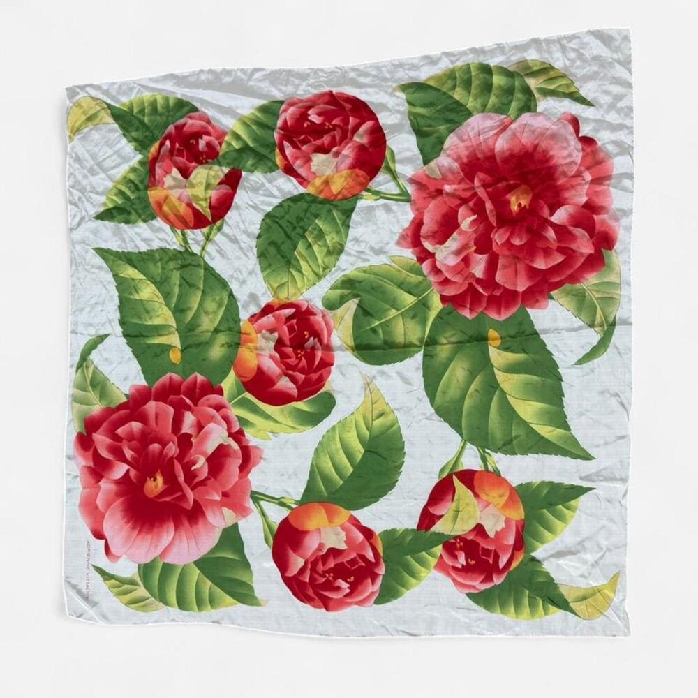 Adrienne vittadini silk peony scarf